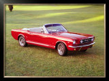 1966 Ford Mustang Convertible Framed Giclee Print
