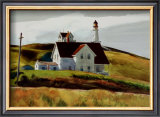 Hill and Houses Cape Elizabeth Maine Prints by Edward Hopper