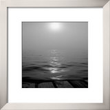 Pier in Fog Posters by Ruth Burke