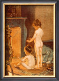Apres le Bain Poster by Paul Peel