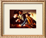 The Cardsharps Print by Caravaggio 