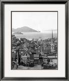 Alcatraz Island in San Francisco Bay, circa 1890 Framed Photographic Print