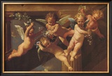 Adoration of the Sheperds Prints by Nicolas Poussin