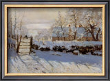 La Pie, Effet de Neige Posters by Claude Monet