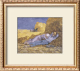 Midday Rest (after Millet), c.1890 Posters by Vincent van Gogh
