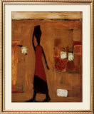 Walking Woman with Pot Prints by Karen Bezuidenhout