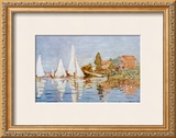 Boats at Argenteuil Posters by Claude Monet