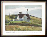 Hill and Houses Cape Elizabeth Maine Print by Edward Hopper