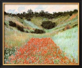 Poppy Field In A Hollow Posters by Claude Monet