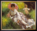 Women W/parasol Posters by Pierre-Auguste Renoir