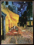 The Café Terrace on the Place du Forum, Arles, at Night, c.1888 Art by Vincent van Gogh