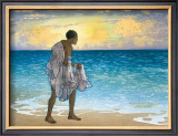 Hawaiian Fisherman Framed Giclee Print by Charles W. Bartlett