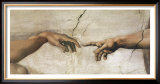 The Creation of Adam Poster by Michelangelo Buonarroti 