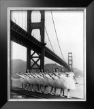 San Francisco Ballet Company and the Golden Gate, c.1960 Framed Giclee Print