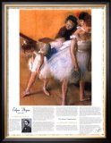 Masterworks of Art - The Dance Examination Poster by Edgar Degas