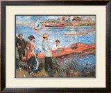 Oarsmen at Chateau, 1879 Poster by Pierre-Auguste Renoir