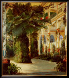 Interior of a Palm House Prints by Karl Blechen