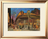 Sixth Avenue Elevated at Third Street, 1928 Art by John Sloan
