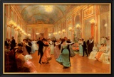 An Elegant Soiree Poster by Victor Gabriel Gilbert