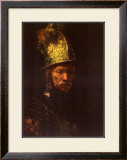 Man with Helmet Prints by Rembrandt van Rijn 