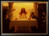 Christ and the Disciples at Emmaus Prints by Pascal Adolphe Jean Dagnan-Bouveret