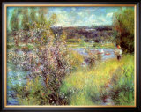 Seine At Chatou Prints by Pierre-Auguste Renoir