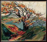 Tree in Autumn Framed Giclee Print by Emily Carr