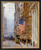 Flags on the Waldorf Prints by Childe Hassam