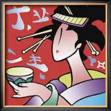 Japanese Girl III Print by Xiao Ming