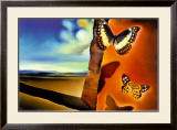Landscape With Butterflies Poster by Salvador Dalí