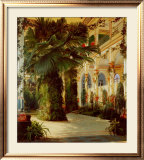 Interior of a Palm House Prints by Karl Blechen