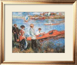 Oarsmen at Chateau, 1879 Print by Pierre-Auguste Renoir