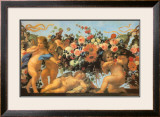 Angels with Garland of Flowers Posters by Carlo Maratti