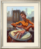 The Conga Player Print by Justin Bua