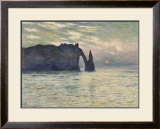 The Cliff, Etretat, Sunset, 1883 Prints by Claude Monet