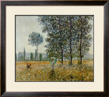 Fields in Spring Poster by Claude Monet
