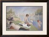 Bathers at Asnieres Prints by Georges Seurat