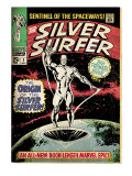 Marvel Comics Retro: Silver Surfer Comic Book Cover #1, Origin (aged) Plakater Marvel Comics Retro: Silver Surfer Comic Book Cover #1, Origin (aged) Plakater