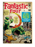 Marvel Comics Retro: Fantastic Four Family Comic Book Cover 1 (aged) Posters