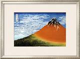 Red Fuji, Fine Wind Clear Morning Posters by Katsushika Hokusai