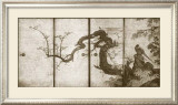Cherry Blossoms and Pheasant Poster