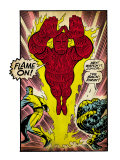 Marvel Comics Retro: Fantastic Four Comic Panel, Thing, Mr. Fantastic, Human Torch (aged) Pôster Marvel Comics Retro: Fantastic Four Comic Panel, Thing, Mr. Fantastic, Human Torch (aged) Pôster