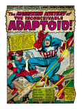 Marvel Comics Retro: Captain America Comic Panel, The Inconceivable Adaptoid! with Bucky (aged) Art