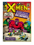 Marvel Comics Retro: The X-Men Comic Book Cover 4, Scarlet Witch, Quicksilver, Toad(aged) Posters