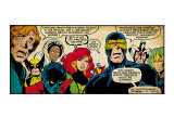 Marvel Comics Retro: X-Men Comic Panel (aged) Affiches
