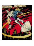 Marvel Comics Retro: Silver Surfer Comic Panel, Saving the girl (aged) Reprodukcje Marvel Comics Retro: Silver Surfer Comic Panel, Saving the girl (aged) Reprodukcje