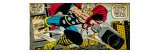 Marvel Comics Retro: Mighty Thor Comic Panel, Flying and Jumping (aged) Wydruk giclee Marvel Comics Retro: Mighty Thor Comic Panel, Flying and Jumping (aged) Wydruk giclee