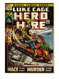 Marvel Comics Retro: Luke Cage, Hero for Hire Comic Book Cover #3, Mace in Helicopter (aged) Plakater Marvel Comics Retro: Luke Cage, Hero for Hire Comic Book Cover #3, Mace in Helicopter (aged) Plakater