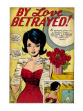 Marvel Comics Retro: By Love Betrayed Comic Panel, Evening Gown and Gloves, with Roses (aged) Print