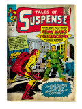 Marvel Comics Retro: The Invincible Iron Man Comic Book Cover 51, Suspense (aged) Prints